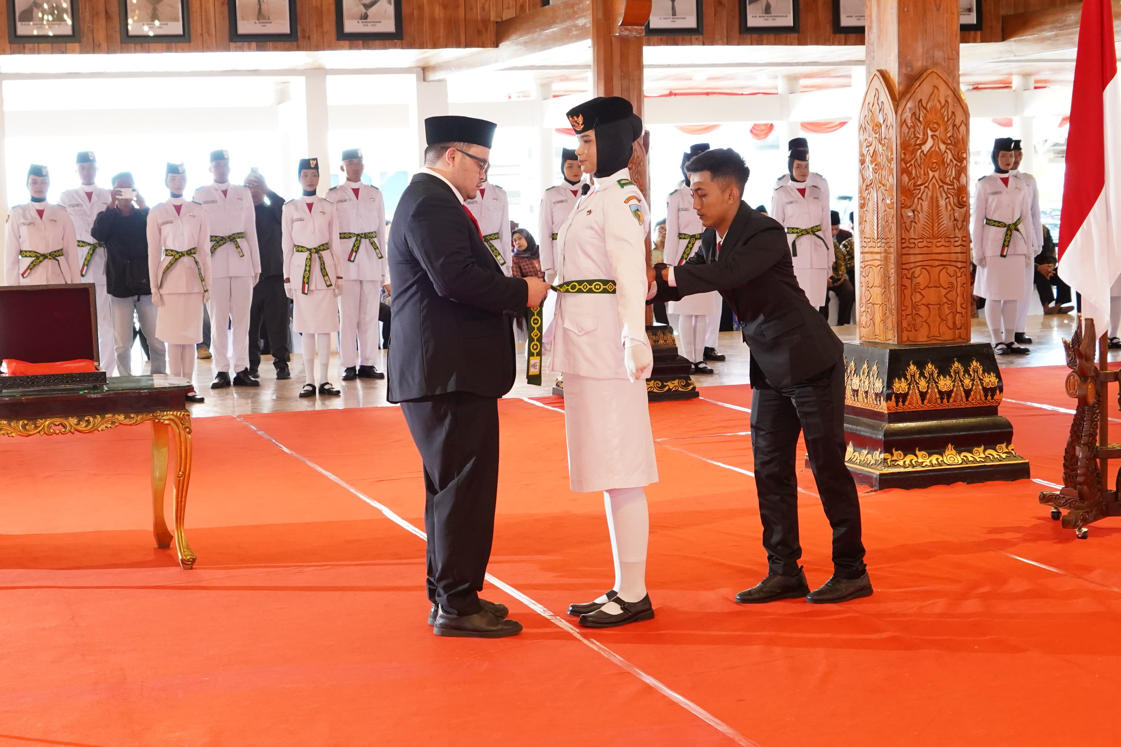 Mas Dhito Doakan Paskibraka Kabupaten Kediri Sukses Kibarkan Merah Putih