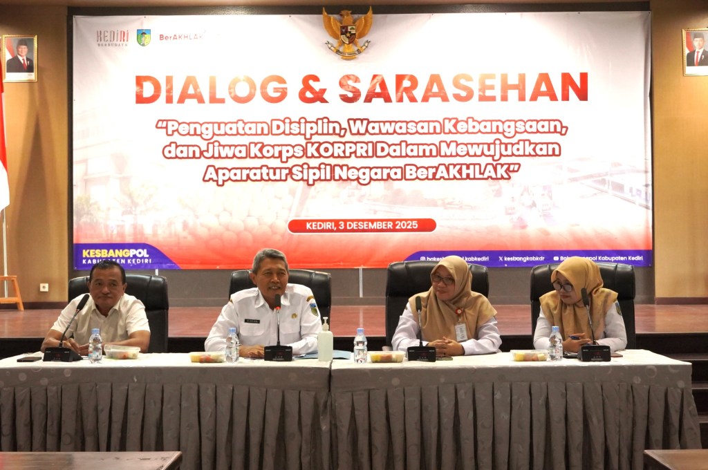 Pemkab Kediri Gelar Dialog HUT Korpri ke-54, Fokus pada Penguatan Disiplin dan ASN&nbsp;BerAKHLAK