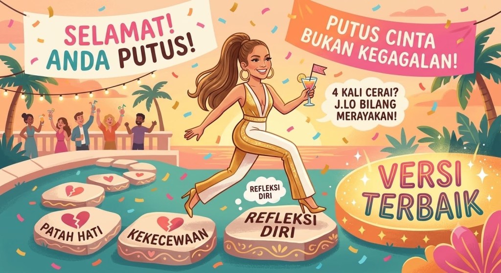 4 Kali Cerai? J.Lo Bilang Putus Cinta Itu Harus Dirayakan, Bukan&nbsp;Ditangisi!