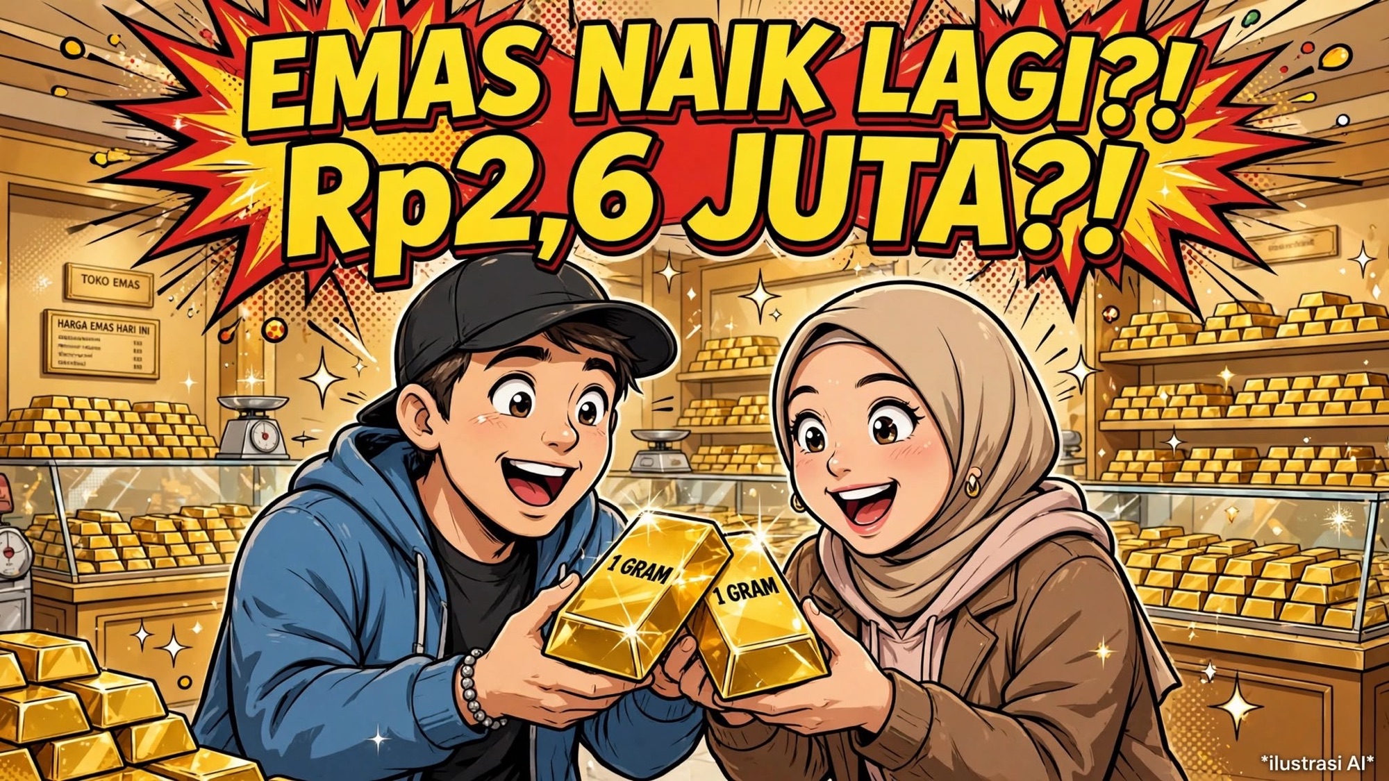 Harga Emas UBS di Pegadaian Naik Menjadi Rp2,6 Juta pada 20 September 2026